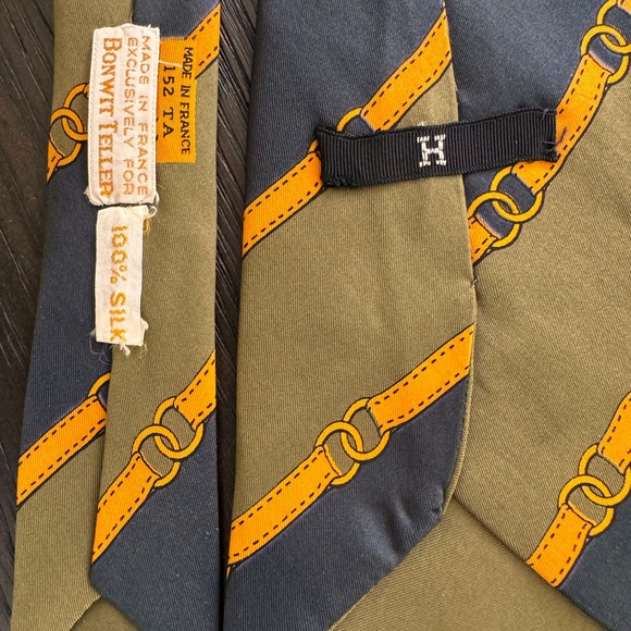 HERMES Vintage Silk Tie - Picture 7 of 10